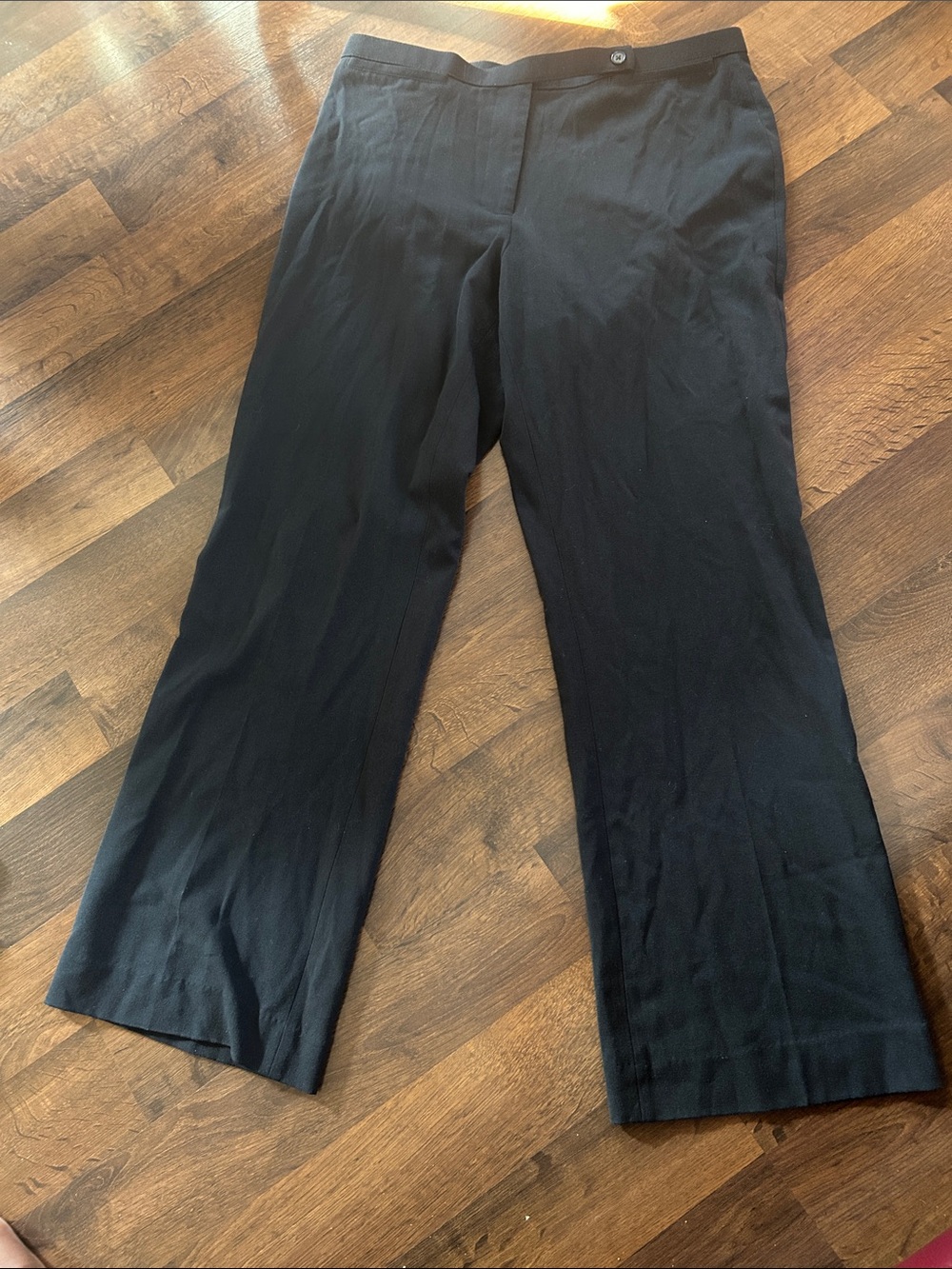 Zac & Rachel Black Wide-Leg Dress Trousers